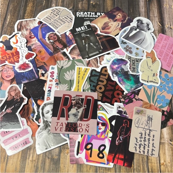 5for$10 Singer Taylor Swift Album 50Pc Stickers Waterbottle, Notebook, More - Picture 1 of 4